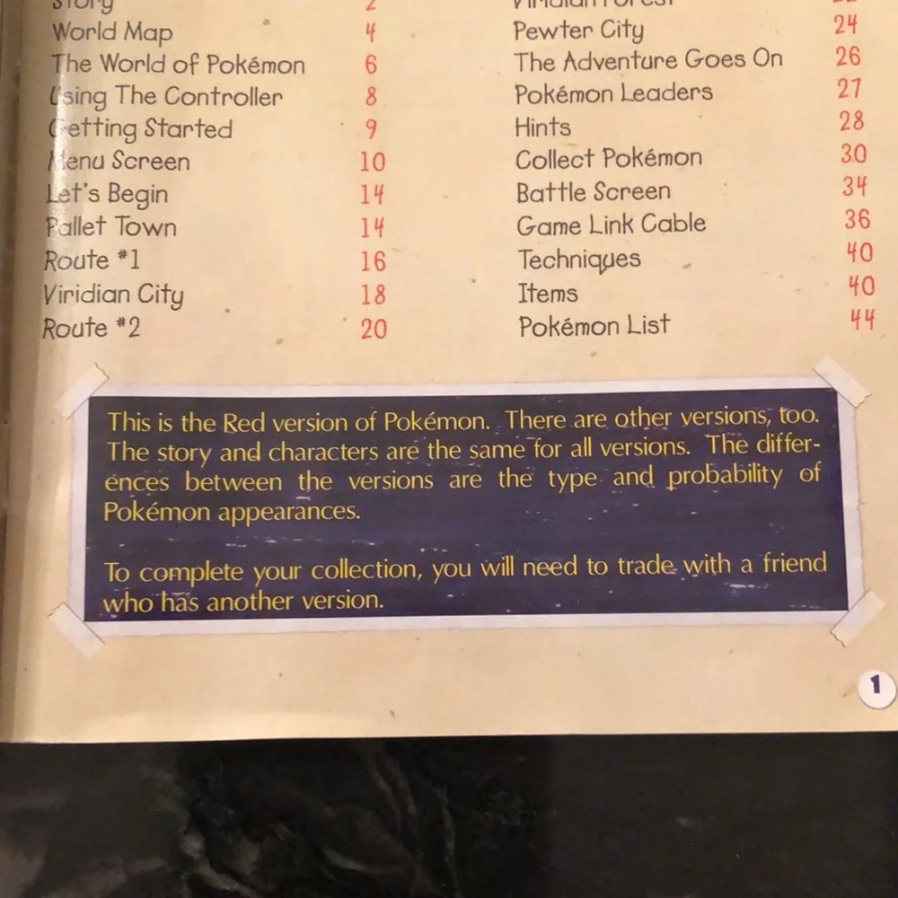 HOST PICK ⭐️ Pokémon Red Version Trainer Guide - Nintendo Game Boy [MANUAL ONLY] - Picture 2 of 2